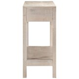  Konzolni stol bijeli 110 x 35 x 75 cm od masivnog drva manga | shoptok.hr