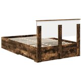  Konstrukcija postelje z vzglavjem Dimljeni oreh 120 x 200 cm, (5000103178) | Shoptok.si