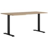 Black Red White Kotna pisalna miza Space office - 160 cm | Shoptok.si