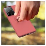  ovitek liquid ring za samsung galaxy S22 ultra 5G - pink | Shoptok.si