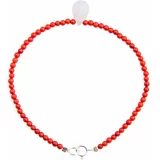 Sorbet Bracelets Zapestnica z rdečimi perlami in kristalom