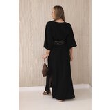 Kesi Włoski Muslin dress with embroidery at the waist black | Eponuda.ba