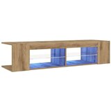 vidaXL TV ormarić s LED svjetlima Artisan hrast 135x39x30 cm | shoptok.hr