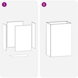  Vrtna saksija 2 kom. Srebrna 40 x 30 x 75 cm Nehrđajući čelik | shoptok.hr