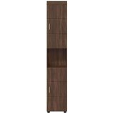  Kopalniška omarica z vrati TULUM Rjavi hrast 37 x 31.5 x 203 cm, (5000064440) | Shoptok.si