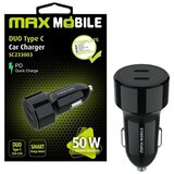 Max Mobile auto punjač 50W 2X type c SC-233003 crni | Eponuda.com