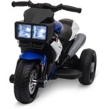 HOMCOM Otroško električno motorno kolo 3-5 let (največ 25 kg) s tremi kolesi, lučkami in zvoki, 6V baterija, modro in črno, 86x42x52cm, (20744878) | Shoptok.si