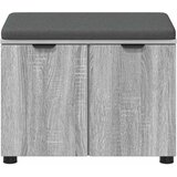  Klupa za hodnik s jastukom Sivi Sonoma 60 x 38 x 46 cm | Eponuda.com