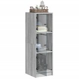  Visoka komoda sa staklenim vratima boja hrasta 35 x 37 x 109 cm | shoptok.hr