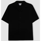 Defacto Relax Fit Polo Neck Cotton Short Sleeve Shirt