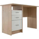 Kondela Računalniška miza, hrast sonoma/bela, SAMSON NEW | Shoptok.si