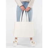 Shelvt Large white studded shopper bag | Shoptok.si