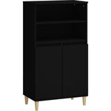 Maison Chic Visoka omara - Komoda - Predalnik Črna 60x36x110 cm inženirski les, (21721249) | Shoptok.si