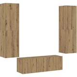  3 kosi stenske TV omarice Artisan Oak Engineered Wood | Shoptok.si