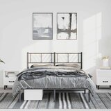  Metalni okvir za krevet s uzglavljem crni 150x200 cm | Eponuda.com