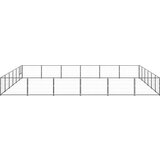 vidaXL kavez za pse crni 36 m² čelični | shoptok.hr