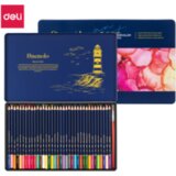 Deli DRVENE VODENE BOJICE UMETNIČKE 1/36 u metalnoj kutiji EC129-36 | ePonuda.com