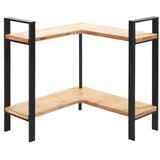 Wenko 53028100 - Polica LOU 30x33 cm crna/smeđa | Eponuda.com