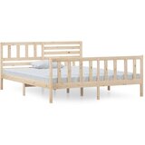 Furnova Posteljni okvir iz trdnega lesa 140x190 cm, (21938631) | Shoptok.si
