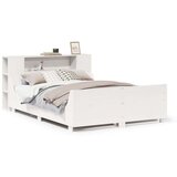 vidaXL Okvir kreveta bez madraca bijeli 140 x 190 cm masivna borovina | shoptok.hr