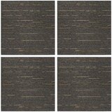  Tepih pločica Prugasta svijetlosmeđa 50 x 50 cm 4 pcs | shoptok.hr