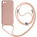 AVIZAR iPhone SE 2022, 2020 in 8, 7 Poltoga etui na vrvico z mehko notranjostjo, ovratnikom - roza, (20631842) Cene