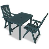 vidaXL Bistro garnitura 3-delna plastika zelena Cene