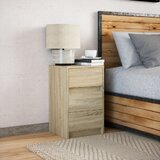  Noćni ormarić s LED svjetlima boja hrasta sonome | shoptok.hr