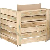  2-dijelna vrtna garnitura s jastucima zeleno impregnirano drvo | shoptok.hr