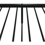 Metalni okvir kreveta uzglavlje i podnožje crni 100x200 cm | shoptok.hr