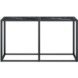  Konzolni stol boja crnog mramora 140x35x75,5 cm kaljeno staklo | Eponuda.com