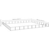 vidaXL kavez za pse crni 90 m² čelični Cijene