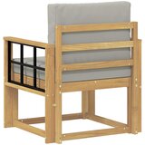  2 Komad Set vanjskih sofa Poliester Bijela i svijetlosiva | shoptok.hr