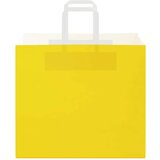  Papirnate vrećice 250 kom s ručkama žute 32x22x28 cm | shoptok.hr