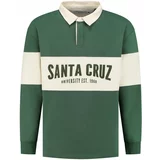 Shiwi Sweater majica boja pijeska / tamno zelena