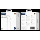 Jellico podatkovni polnilni kabel B1 Type C na Lightning 2m 20W - bel | Shoptok.si