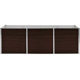  Povišena vrtna gredica smeđa 240 x 80 x 77 cm pocinčani čelik | shoptok.hr