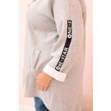 Kesi Włoski Women's butter-colored sweatshirt with decorative sleeves black | Shoptok.si