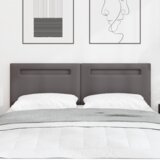  Vzglavje Preprosta Oblika Siva 140 cm Umetno Usnje, (22049895) | Shoptok.si