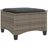  Vrtni tabure s jastucima 2 kom sivi 55x55x36 cm poliratan | shoptok.hr