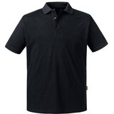 RUSSELL Czarna koszulka męska polo Pure Organic | Shoptok.si
