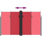  Zložljiva stranska tenda rdeča 200x1000 cm | Shoptok.si
