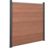  Set panela za ogradu smeđi 526 x 186 cm WPC | shoptok.hr