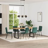 Maison Chic Jedilni stoli - Vzorci stoli 6 kosov temno zelen žamet A1395, (22031566) | Shoptok.si