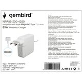 Gembird NPA85 200 4250 TJ 341N Apple Type T punjač za MacBook 85W 20V 4.2A, Magsafe2 Type T | ePonuda.com
