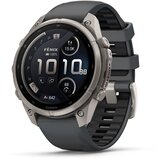 Garmin multisport GPS sat fēnix 9 Pro inReach 47 mm, titanij, grafitno/crni silikonski remen | shoptok.hr