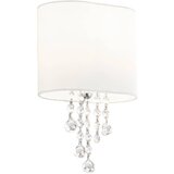 Searchlight Nina Notranja stenska svetilka z 1 lučjo, kromirana, kristalna s senčnikom, E14, (22100568) | Shoptok.si