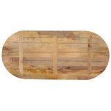 Stolna ploča 140 x 60 x 2,5 cm ovalna od masivnog drva manga | shoptok.hr