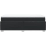  s oprugama i madracem crni 90x190 cm od umjetne kože | shoptok.hr