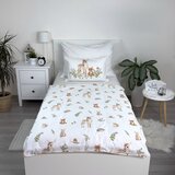 Jerry Fabrics Bela/rjava bombažna otroška posteljnina za otroško posteljico 100x135 cm Forest Animals – | Shoptok.si